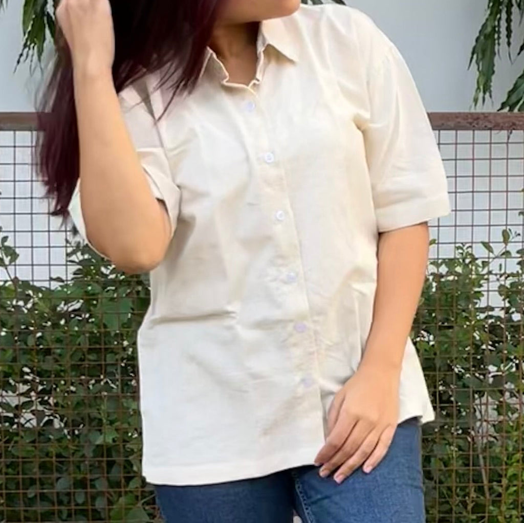 Cream shirt
