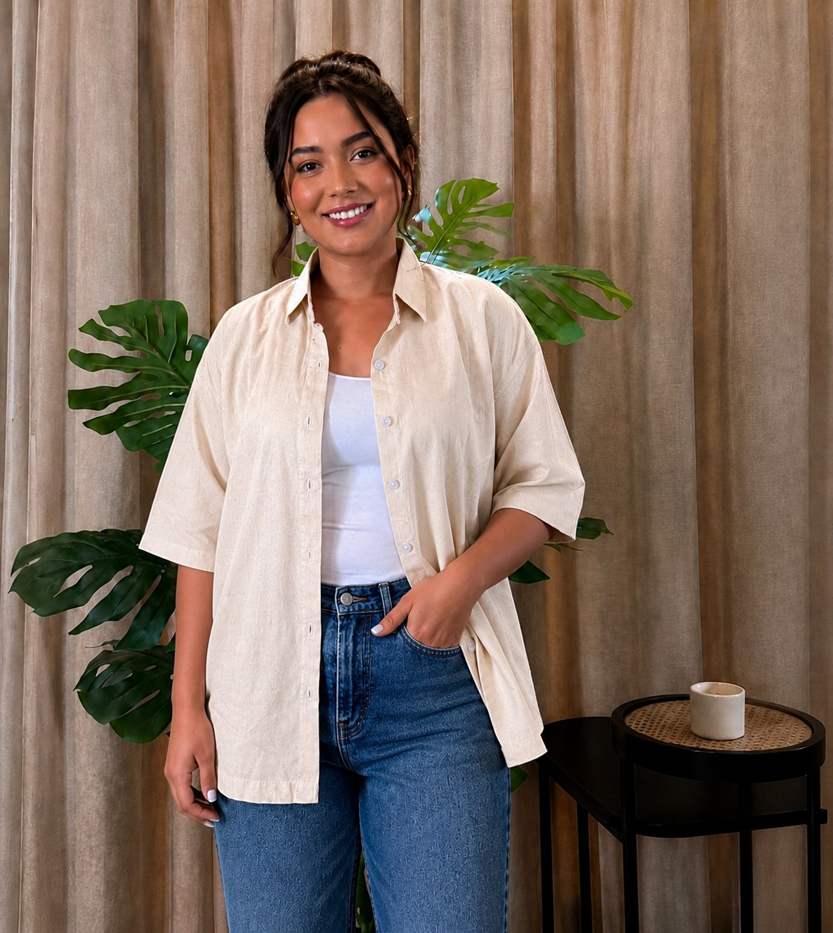 Cream shirt