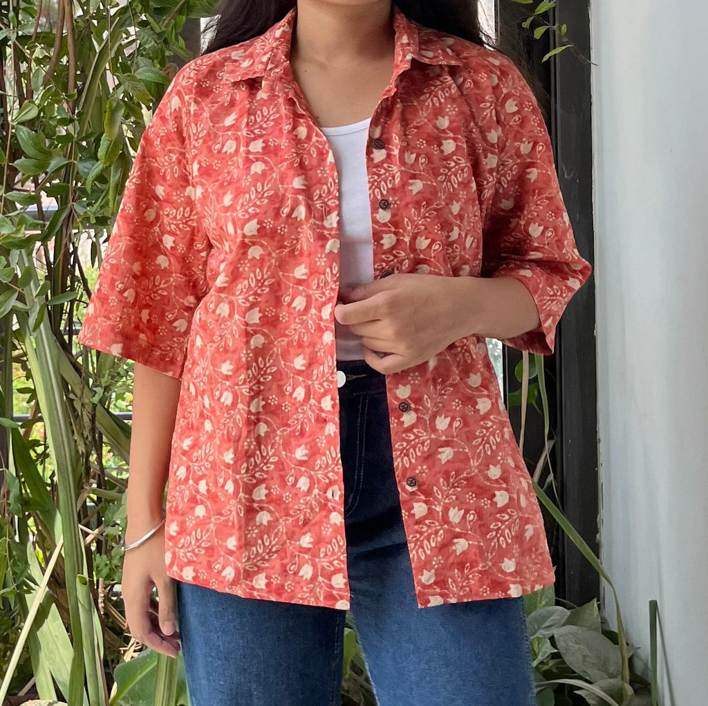 Orange Oversized Shirt