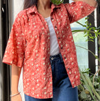 Orange Oversized Shirt